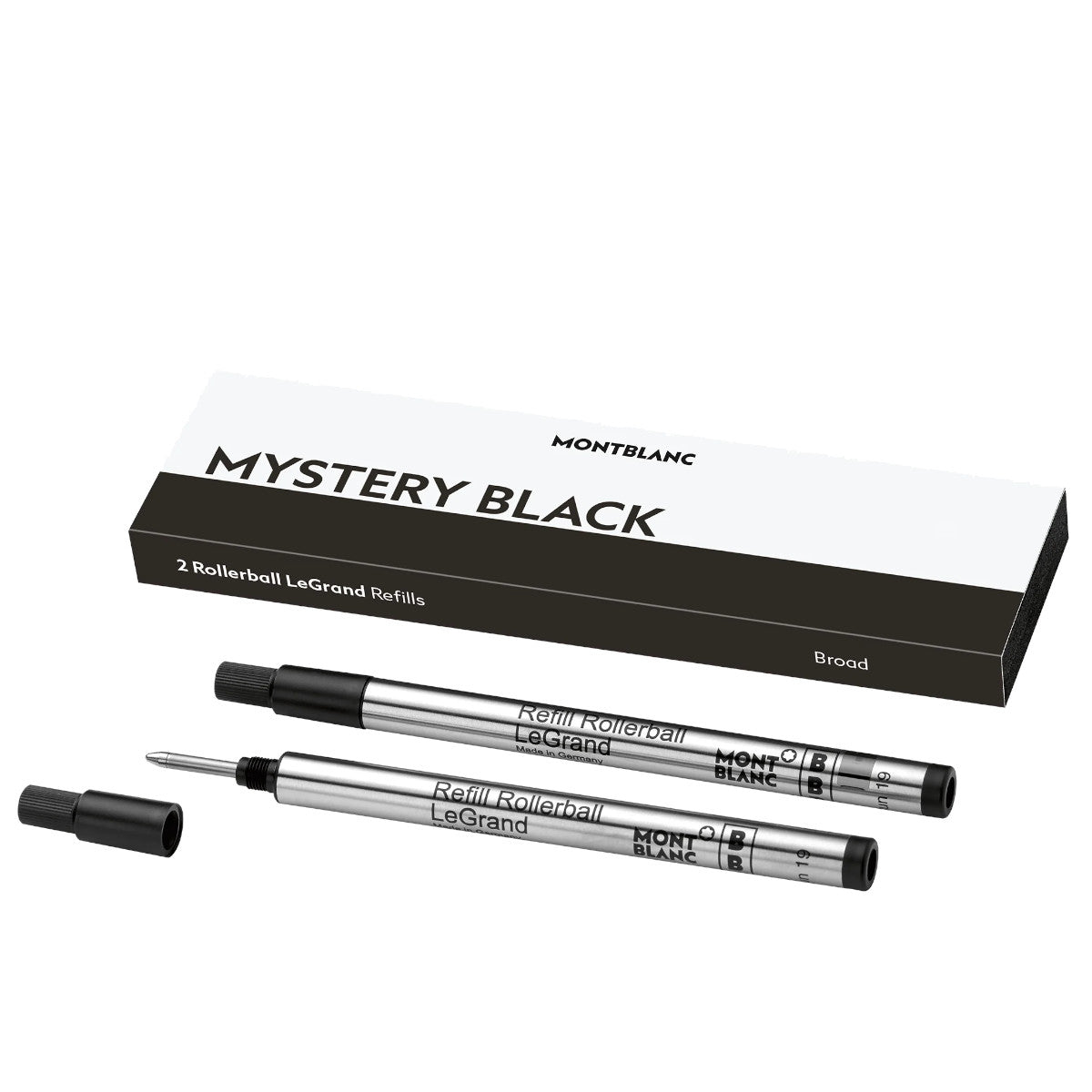 2 recharges pour rollerball LeGrand (B) Mystery Black