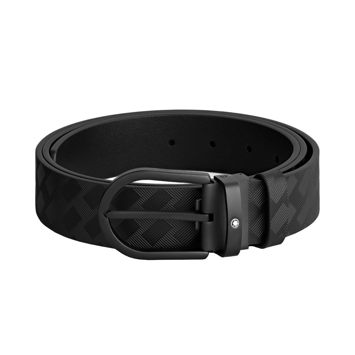 Montblanc Ceinture Montblanc 35 mm en cuir noir