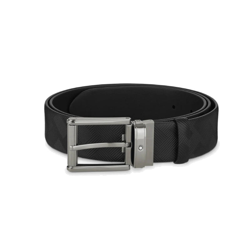 Ceinture De 35 mm En Cuir Noir