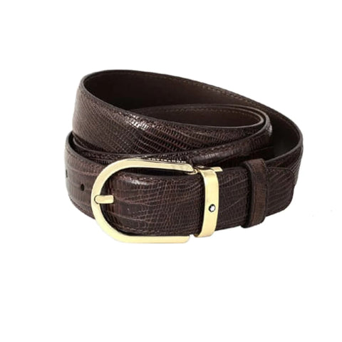 Ceinture Montblanc En Cuir Marron