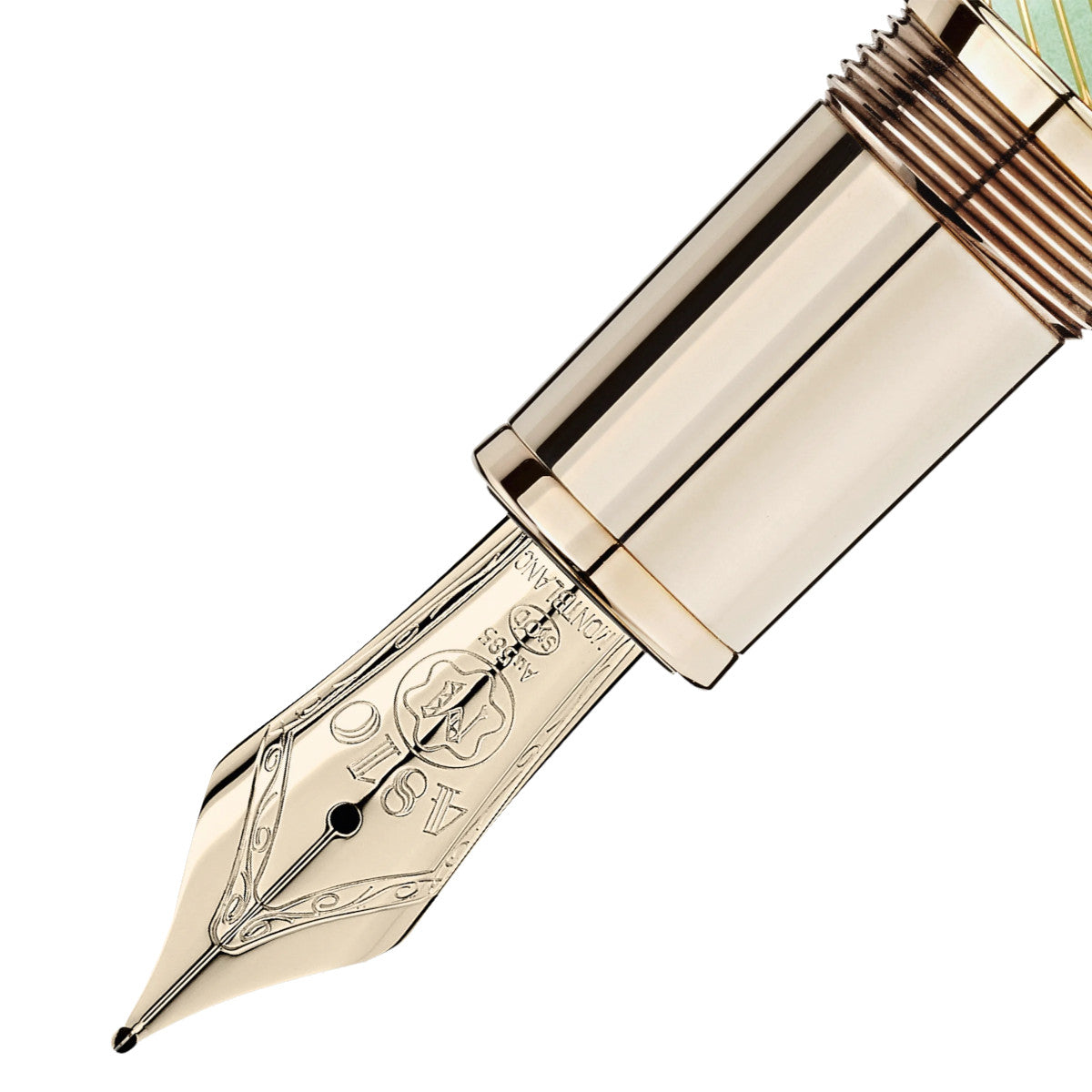 Stylo plume Meisterstück Calligraphy Solitaire Celadon Dégradé