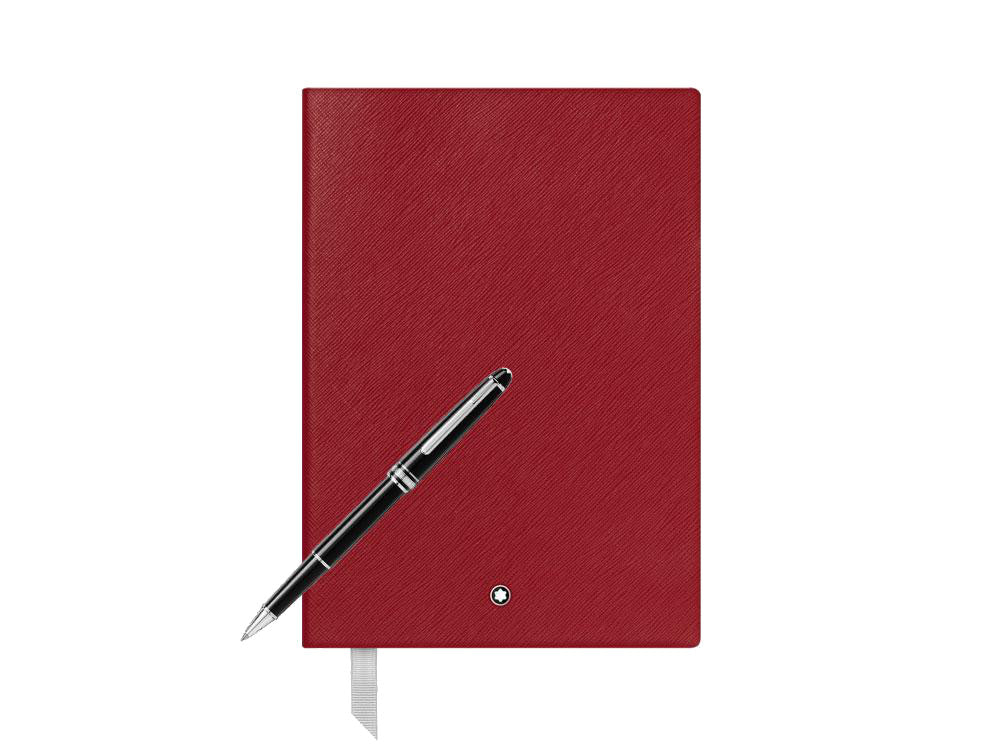 Coffret Avec Rollerball Meisterstück Platine Classique Et Carnet #146 Rouge - Boutique-Officielle-Montblanc-Cannes