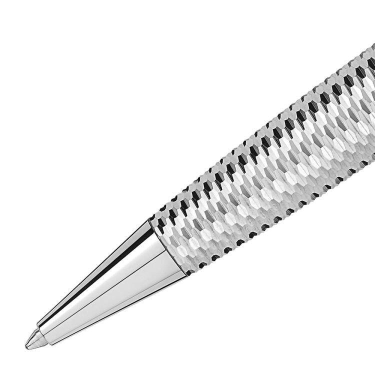 Stylo bille Meisterstück Geometry Solitaire Silver Midsize - Boutique-Officielle-Montblanc-Cannes